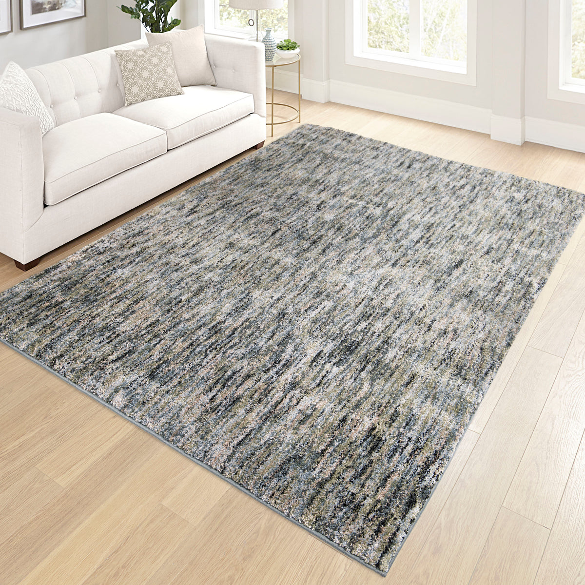Palmetto Living Next Generation Multi Solid Blue Area Rug - 7&#39;10&quot; x 10&#39;10&quot;