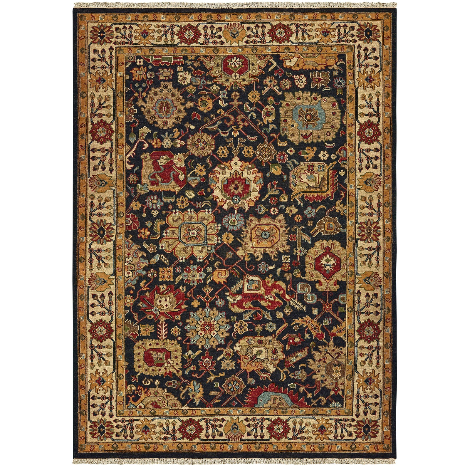 Tommy Bahama Home Angora 12302 Black/Ivory-Area Rug-Tommy Bahama Home-6' X 9'-The Rug Truck