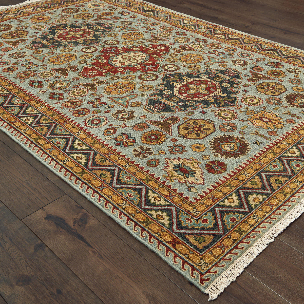 Tommy Bahama Home Angora 12306 Blue/Gold-Area Rug-Tommy Bahama Home-The Rug Truck