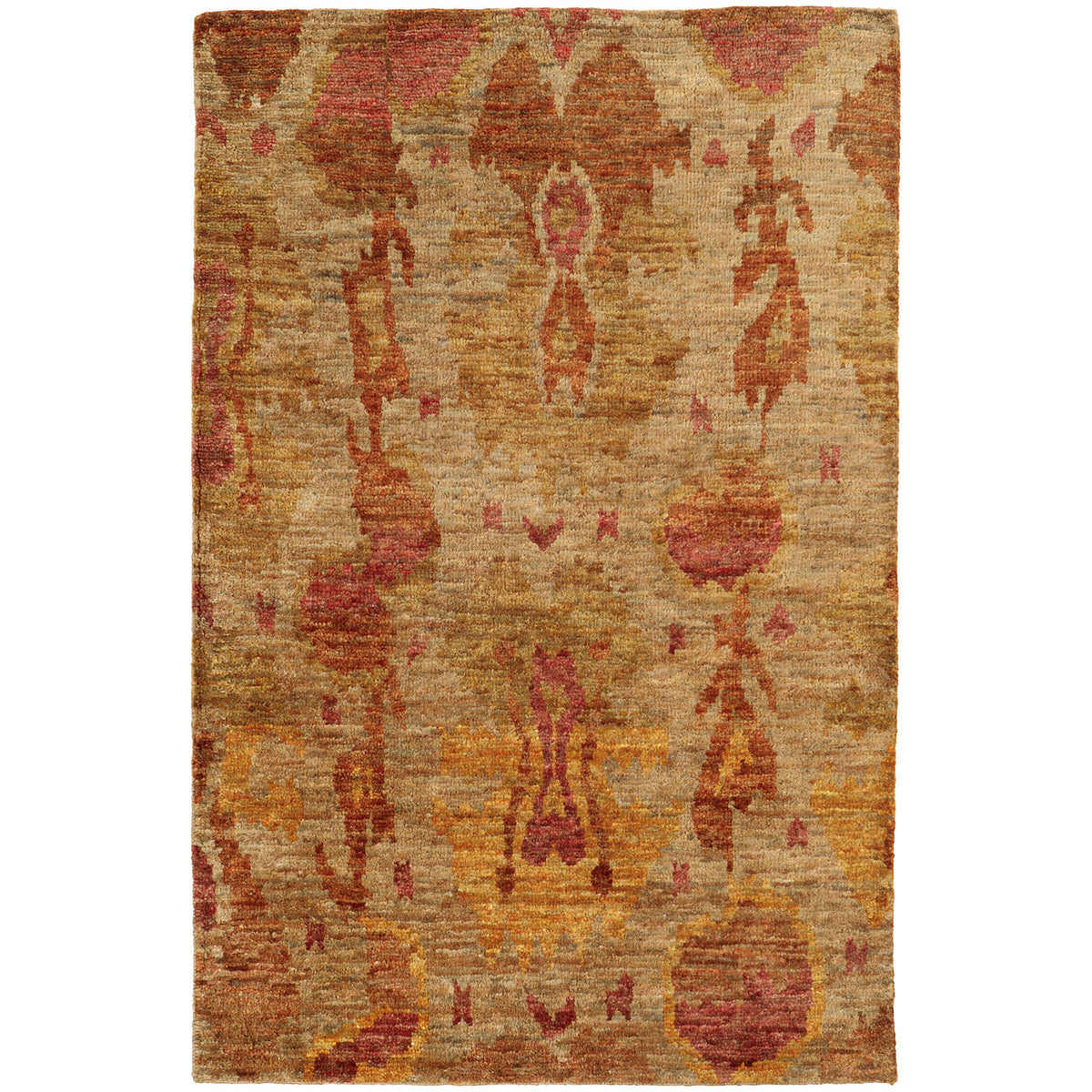 Tommy Bahama Home Ansley 50903 Beige/Orange-Area Rug-Tommy Bahama Home-3&#39; 6&quot; X 5&#39; 6&quot;-The Rug Truck