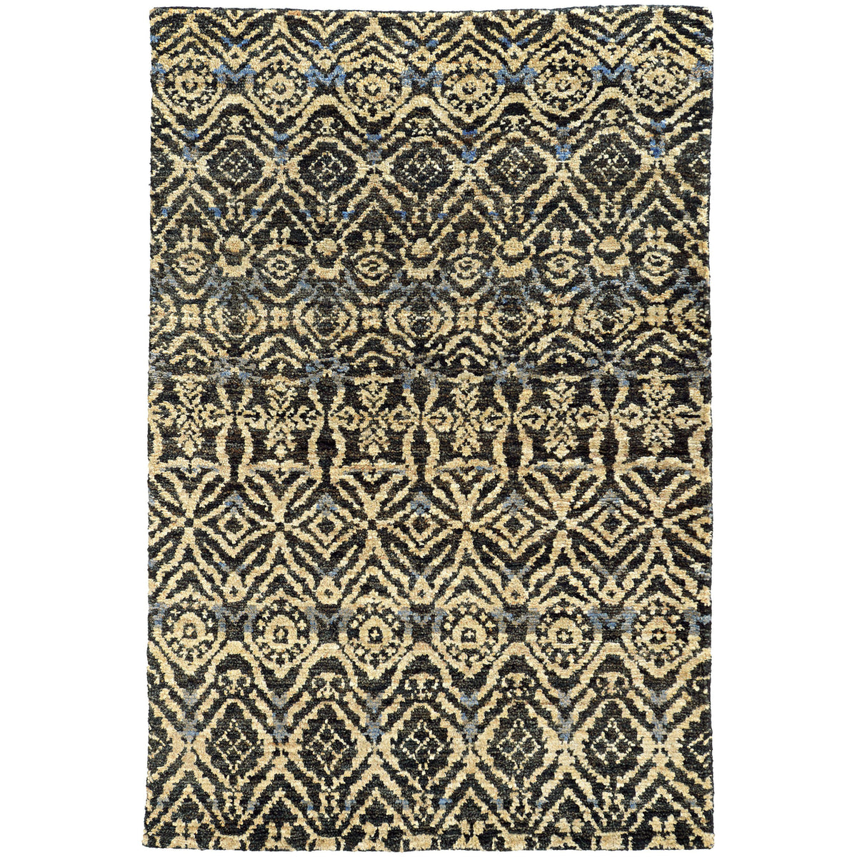 Tommy Bahama Home Ansley 50904 Black/Beige-Area Rug-Tommy Bahama Home-3&#39; 6&quot; X 5&#39; 6&quot;-The Rug Truck