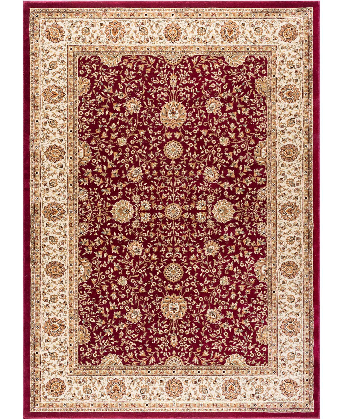 Brighton Kashan Red-Area Rugs-The Rug Truck-3&#39;11&quot; x 5&#39;11&#39;-The Rug Truck