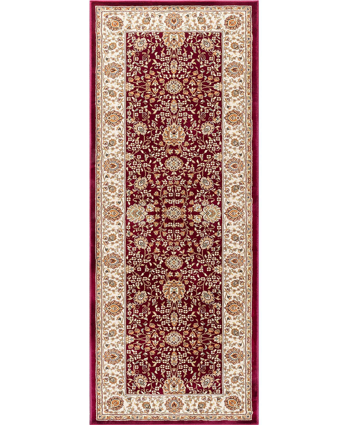 Brighton Kashan Red-Area Rugs-The Rug Truck-2&#39;7&quot; x 7&#39;3&quot;-The Rug Truck