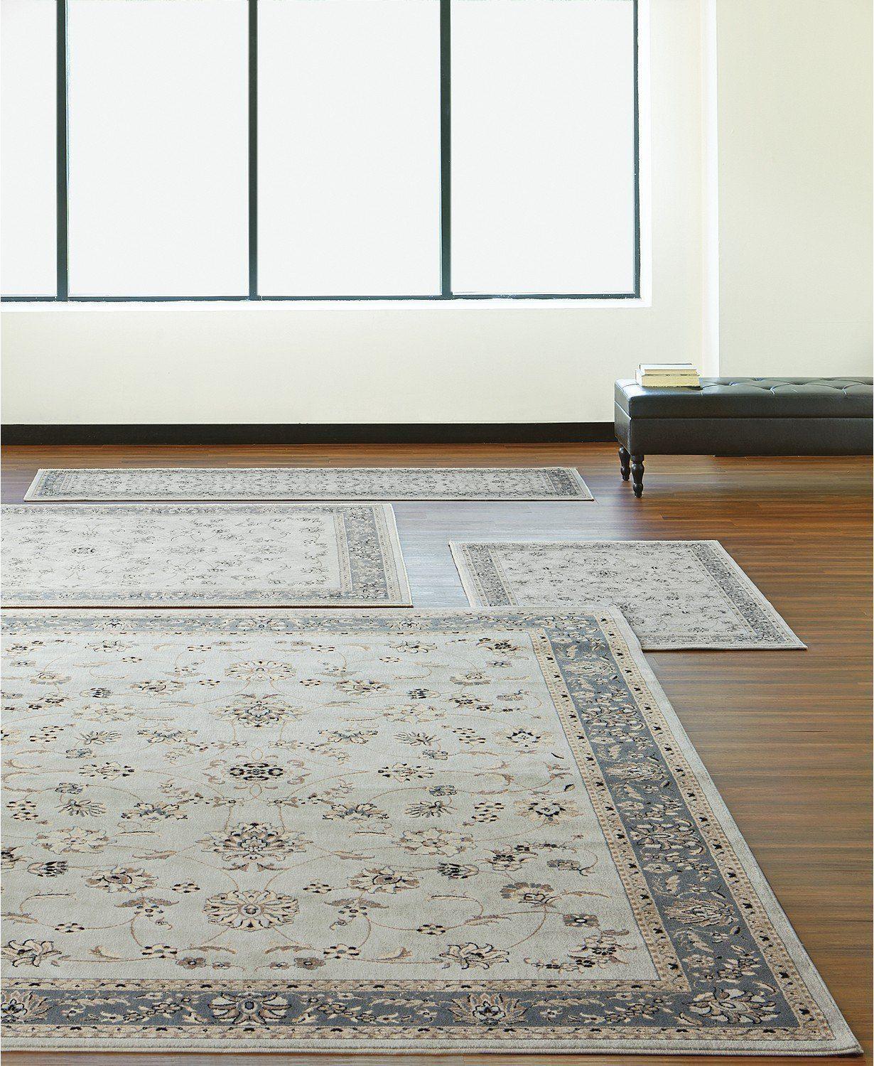 Florence Isfahan Soft Mint-Area Rugs-KM Home-4 Piece Set-The Rug Truck