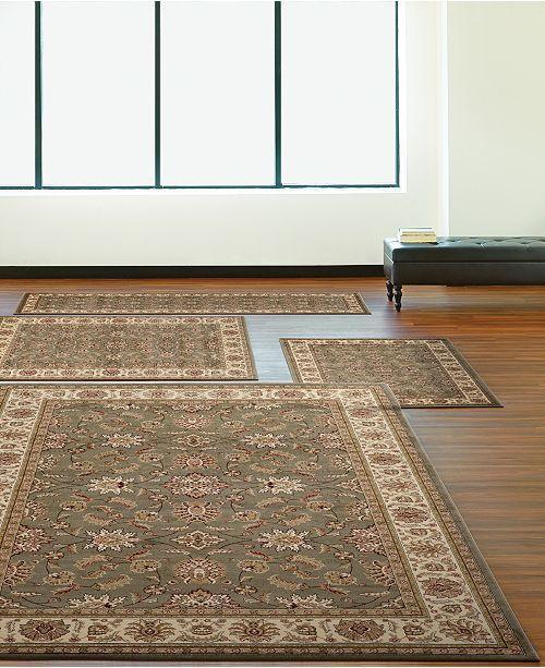 Florence Meshed Sage-Area Rugs-KM Home-4 Piece Set-The Rug Truck