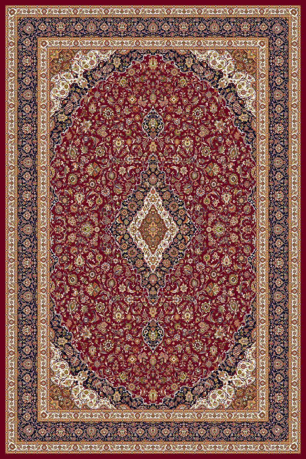 Persian Treasures - Kashan - Red-Area Rugs-Kenneth Mink Home-2&#39; x 3 &#39;-The Rug Truck