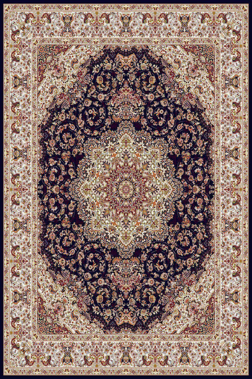 Persian Treasures - Shah - Navy-Area Rugs-Kenneth Mink Home-2' x 3 '-The Rug Truck