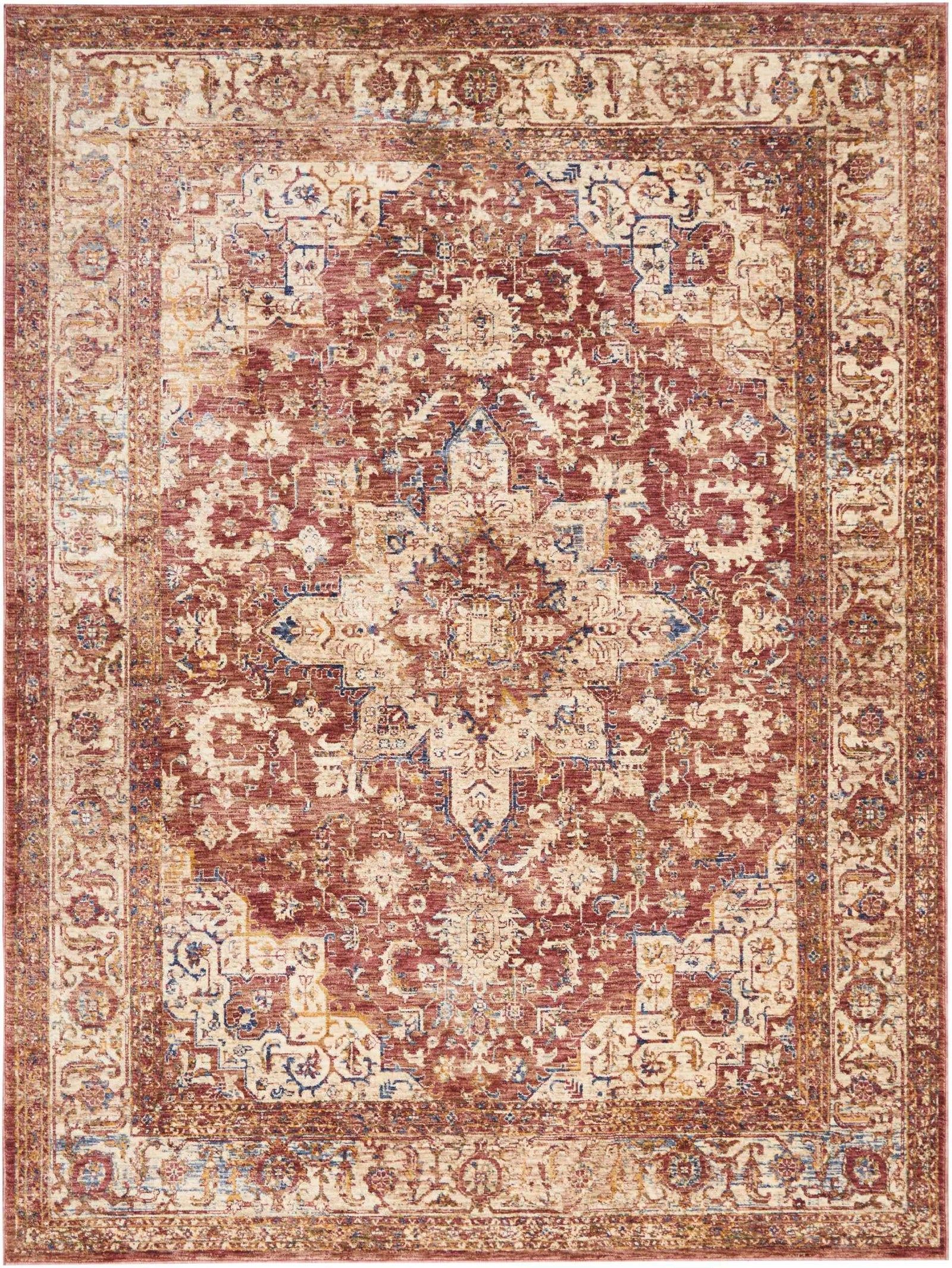 Taza TAZ02 Heriz Red-Area Rugs-Kenneth Mink Home-3' x 5'-The Rug Truck