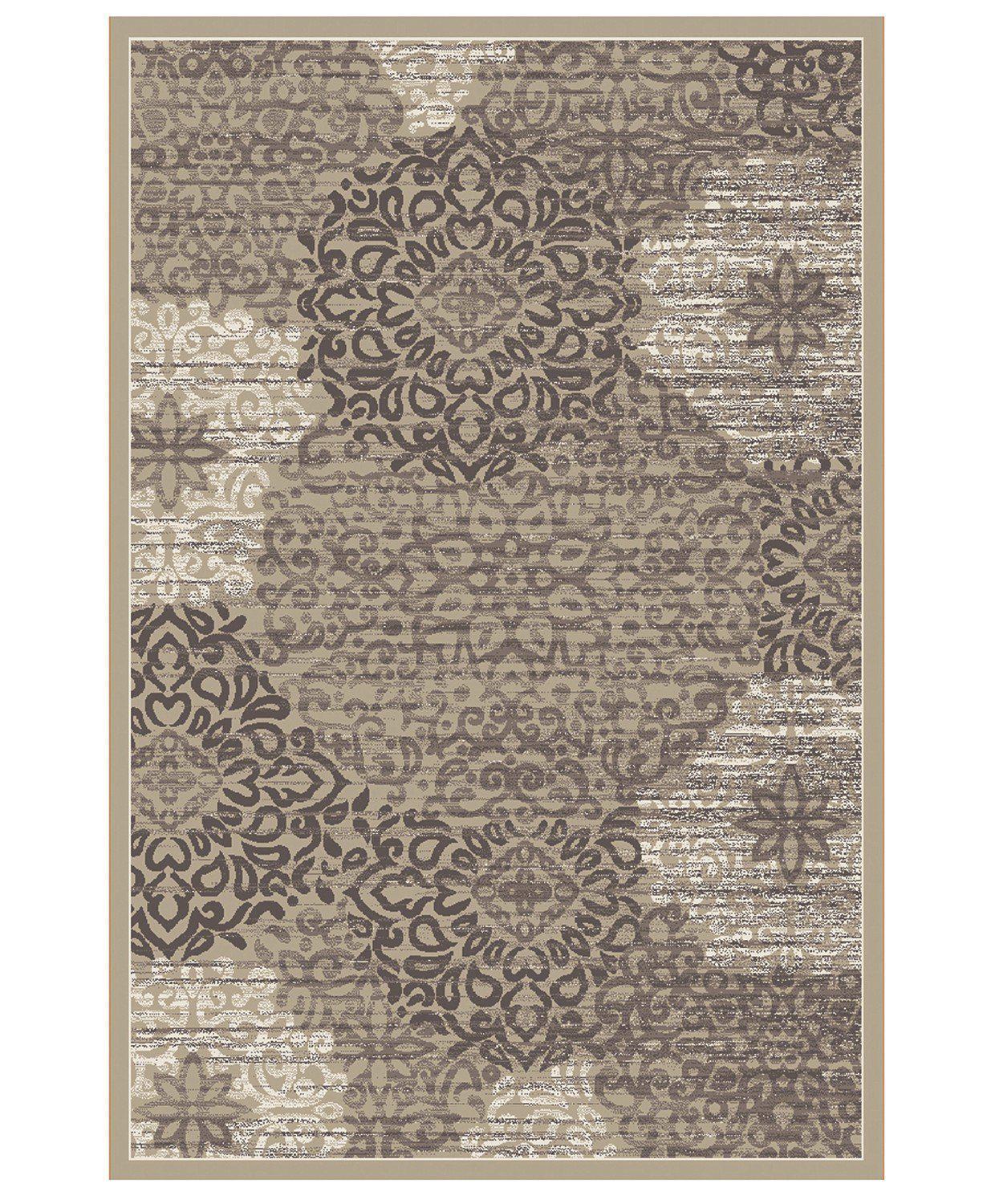 Teramo Intrigue Beige-Area Rugs-KM Home-2' 02'' x 7' 07''-The Rug Truck