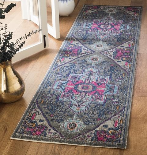 Safavieh Artisan 332 Grey / Fuchsia-Area Rug-Safavieh-The Rug Truck