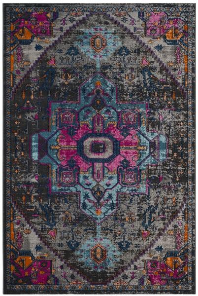 Safavieh Artisan 332 Grey / Fuchsia-Area Rug-Safavieh-The Rug Truck