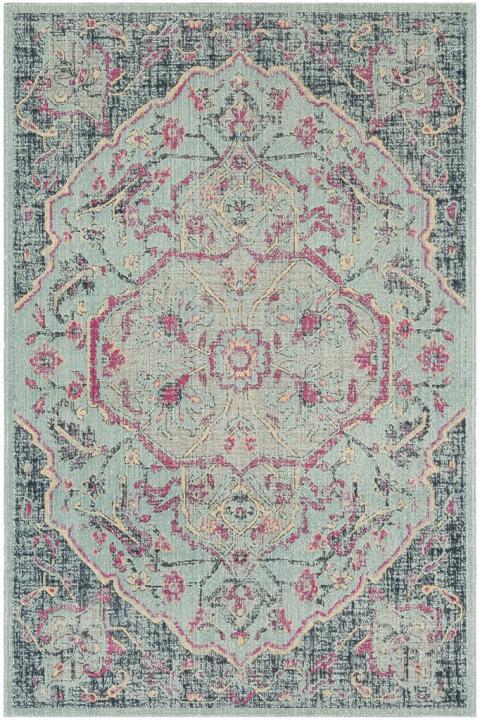 Safavieh Artisan 501 Light Blue / Navy-Area Rug-Safavieh-The Rug Truck