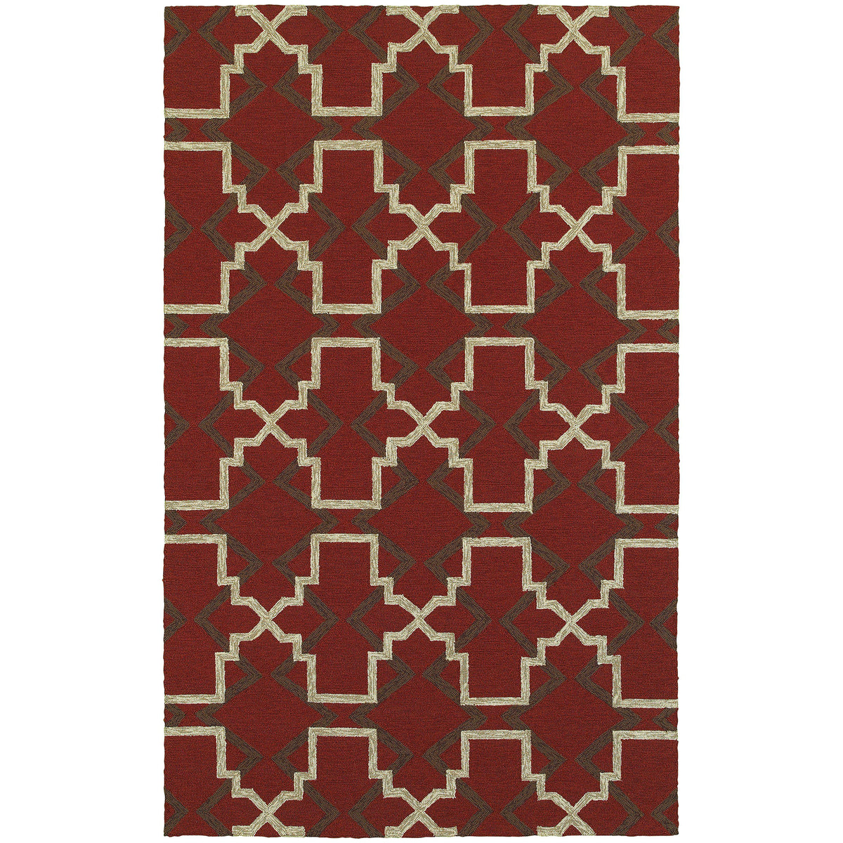 Tommy Bahama Home Atrium 51103 Red/Brown-Area Rug-Tommy Bahama Home-3&#39; 6&quot; X 5&#39; 6&quot;-The Rug Truck