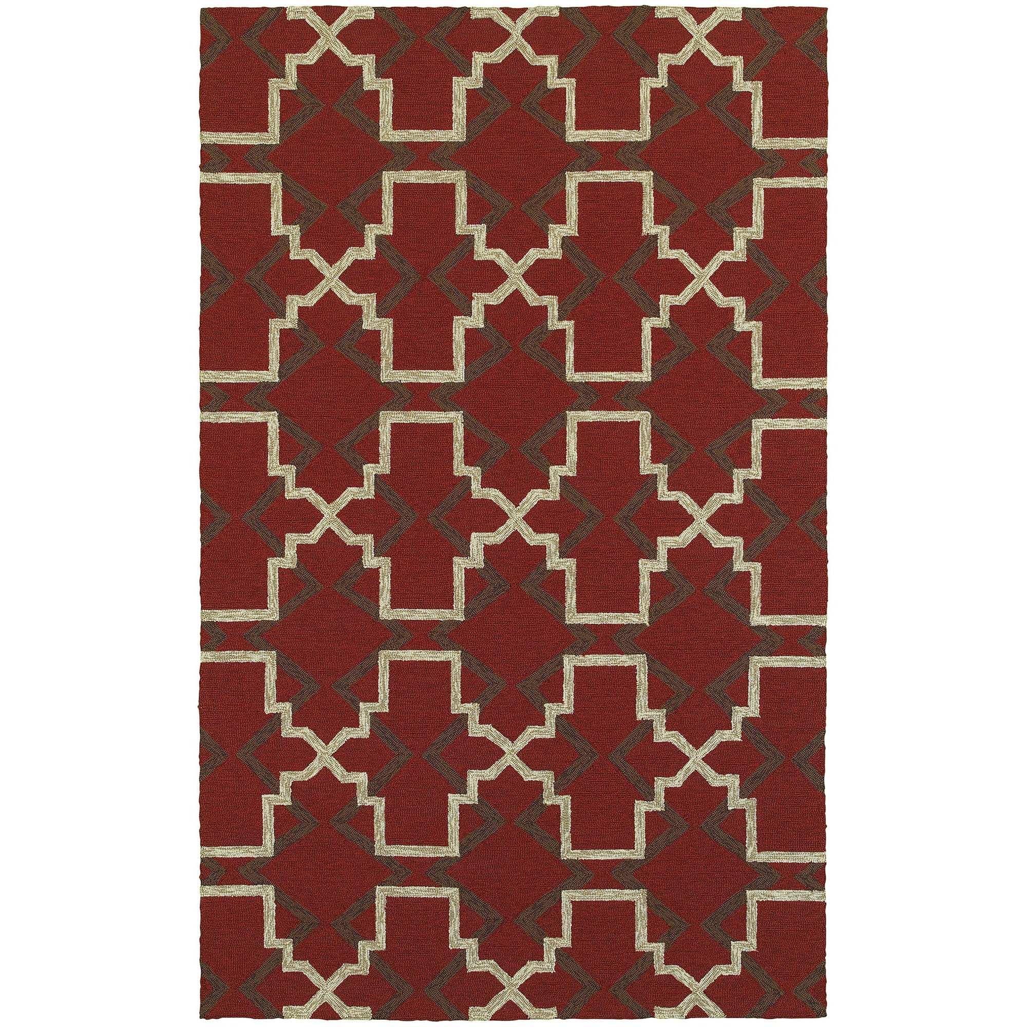 Tommy Bahama Home Atrium 51103 Red/Brown-Area Rug-Tommy Bahama Home-3' 6" X 5' 6"-The Rug Truck