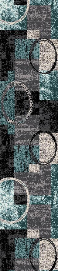 Toscana 307 Blue/Grey Area Rug-Area Rug-World Rug Gallery-2&#39; x 7&#39;2&quot;-The Rug Truck