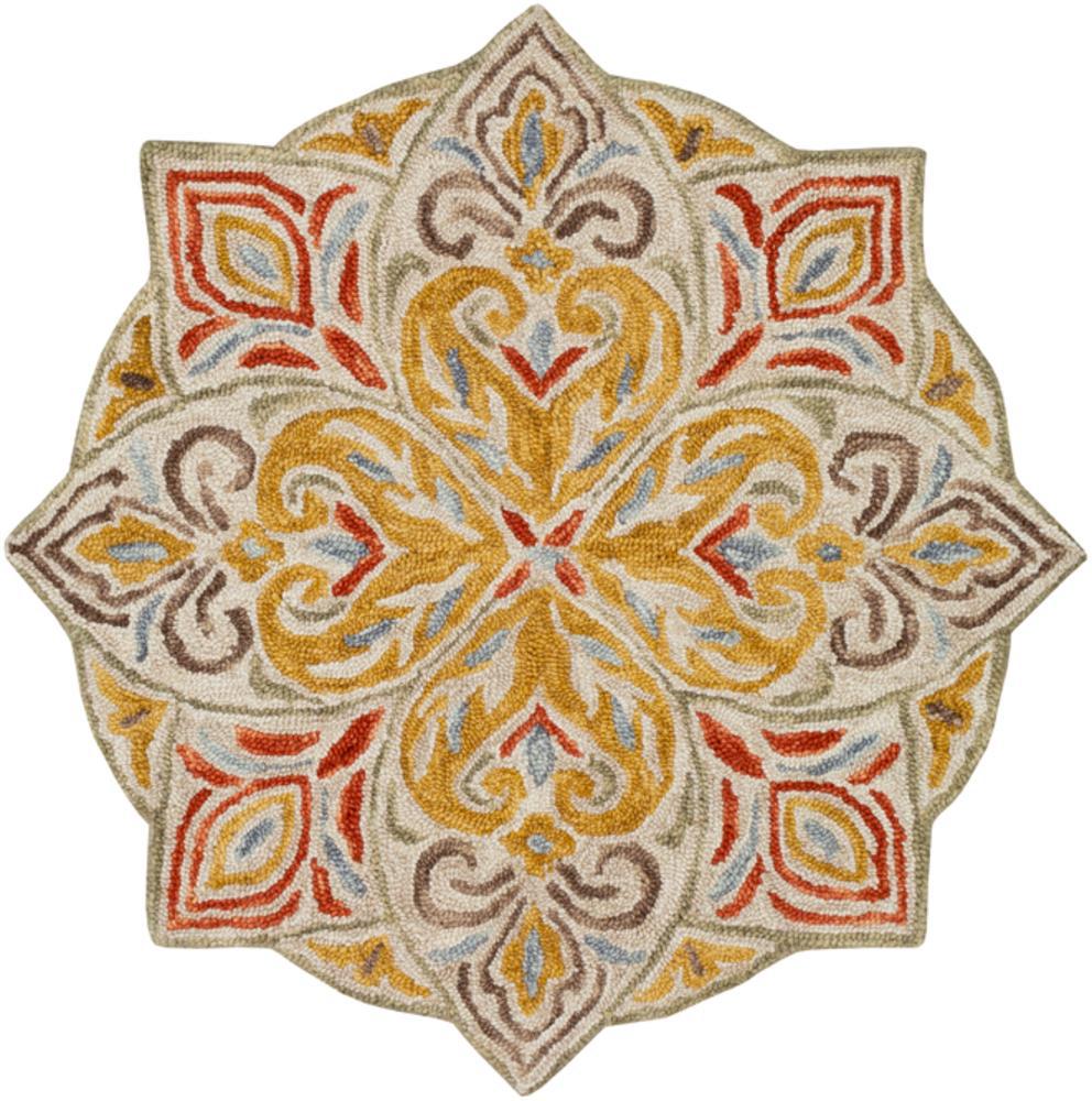 Bahia Mustard 8' Round Rug