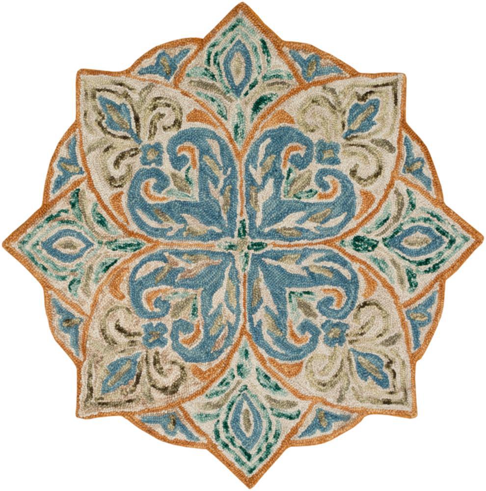 Bahia Sky Blue 8' Round Rug