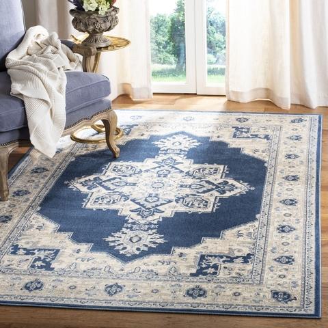 Safavieh Brentwood 865 Navy / Creme-Area Rug-Safavieh-The Rug Truck