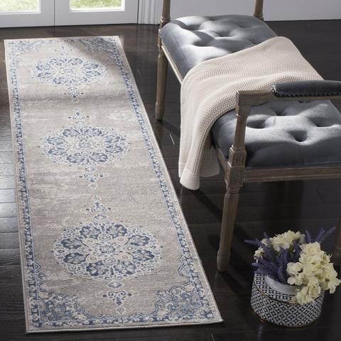 Safavieh Brentwood 867 Light Grey / Blue-Area Rug-Safavieh-The Rug Truck