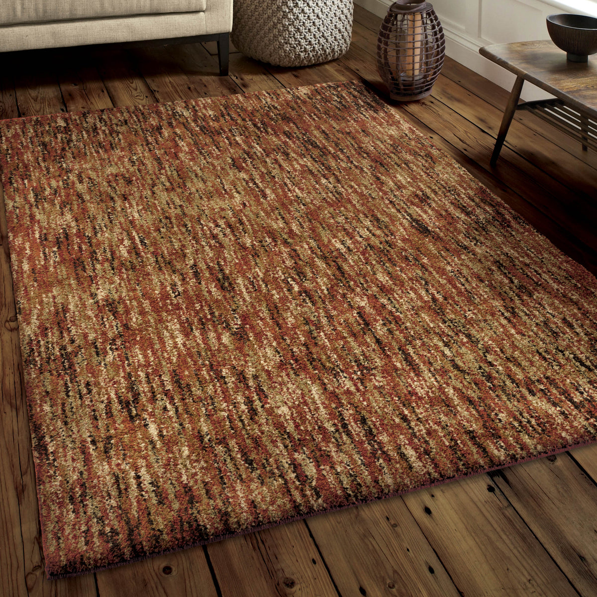 Palmetto Living Next Generation Multi solid Red Area Rug - 7&#39;10&quot; x 10&#39;10&quot;