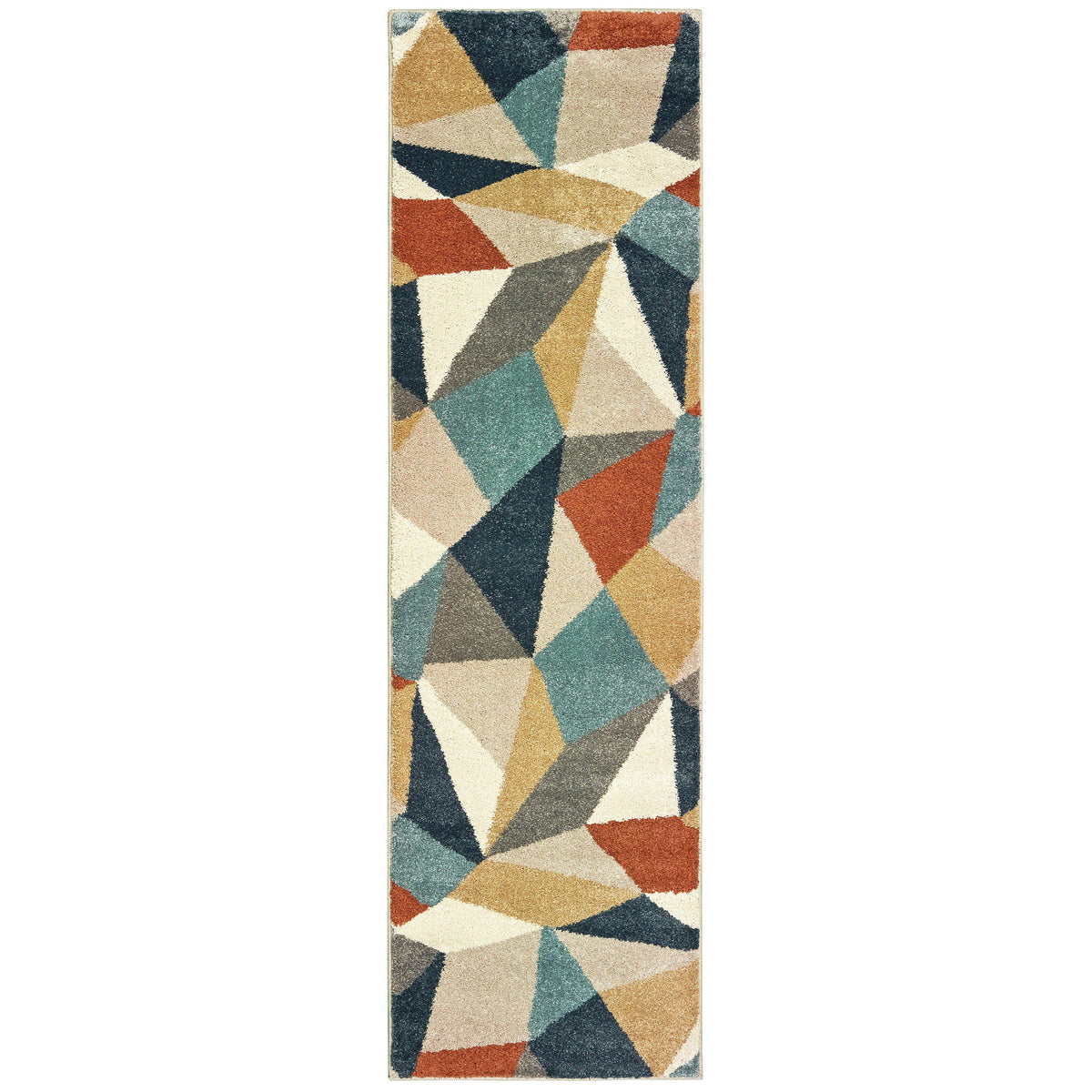 Daly 9659b Blue Area Rug (2&#39; 3&quot; X  7&#39; 6&quot;)