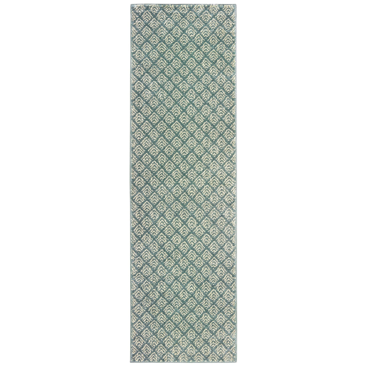 Daly 9667c Blue Area Rug (2&#39; 3&quot; X  7&#39; 6&quot;)