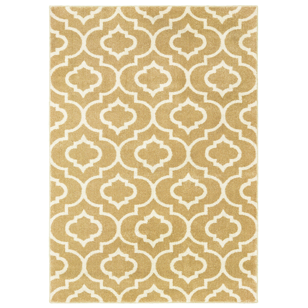 The Rug Truck Daly 9672e Gold Area Rug (7&#39;10&quot; X 10&#39;)