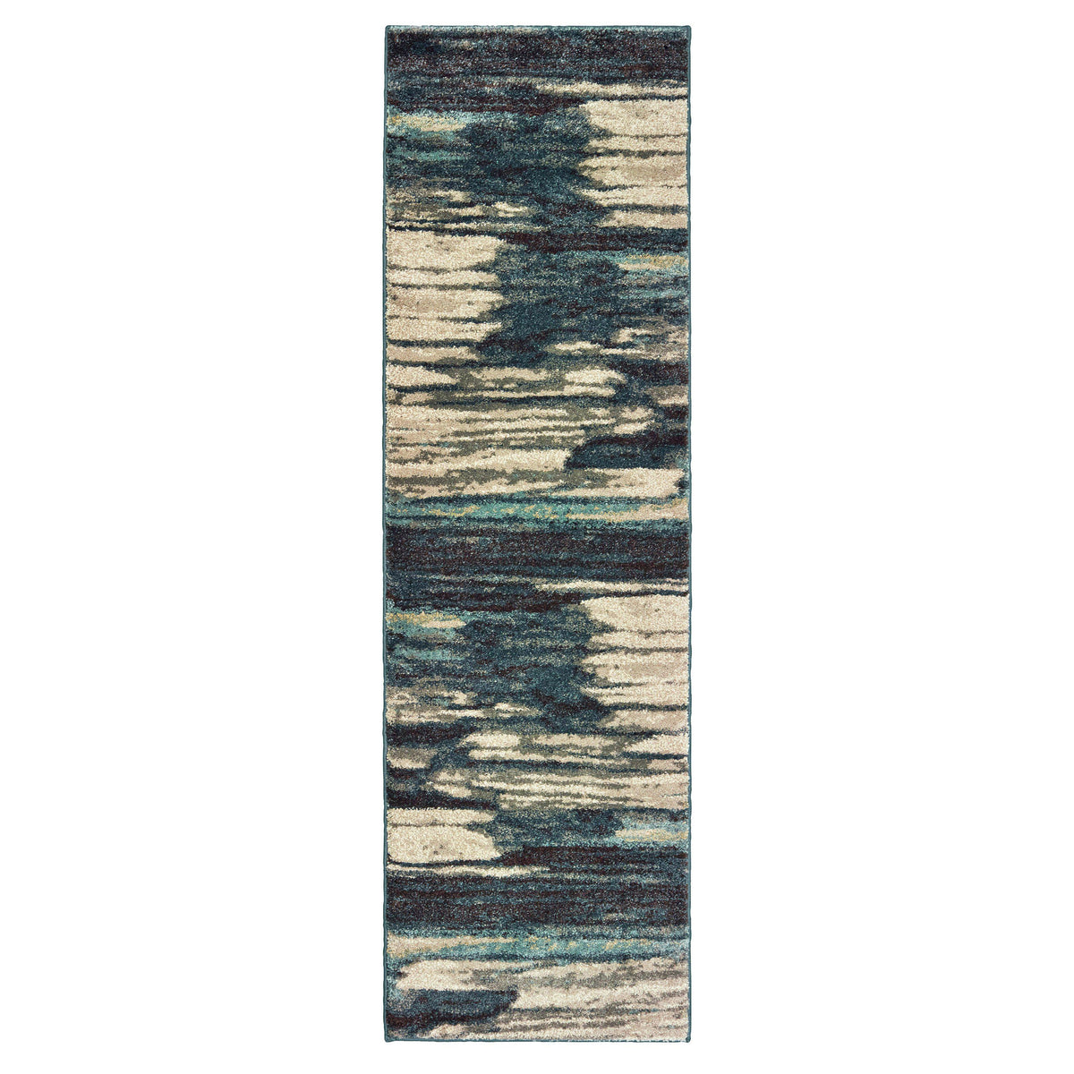 Daly 9675a Blue Area Rug (2&#39; 3&quot; X  7&#39; 6&quot;)