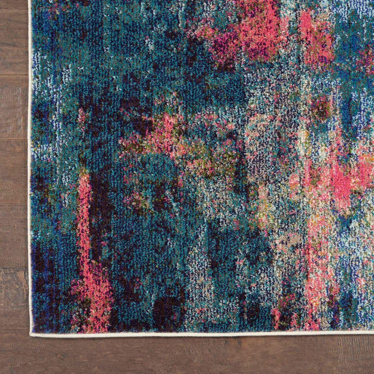 Celestial CES09 Blue/Yellow Area Rug-Area Rug-Nourison-The Rug Truck