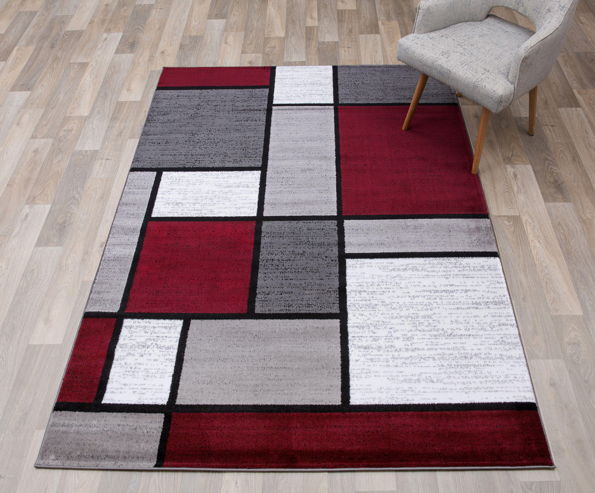 Alpine 106 Red Area Rug-Area Rug-World Rug Gallery-The Rug Truck