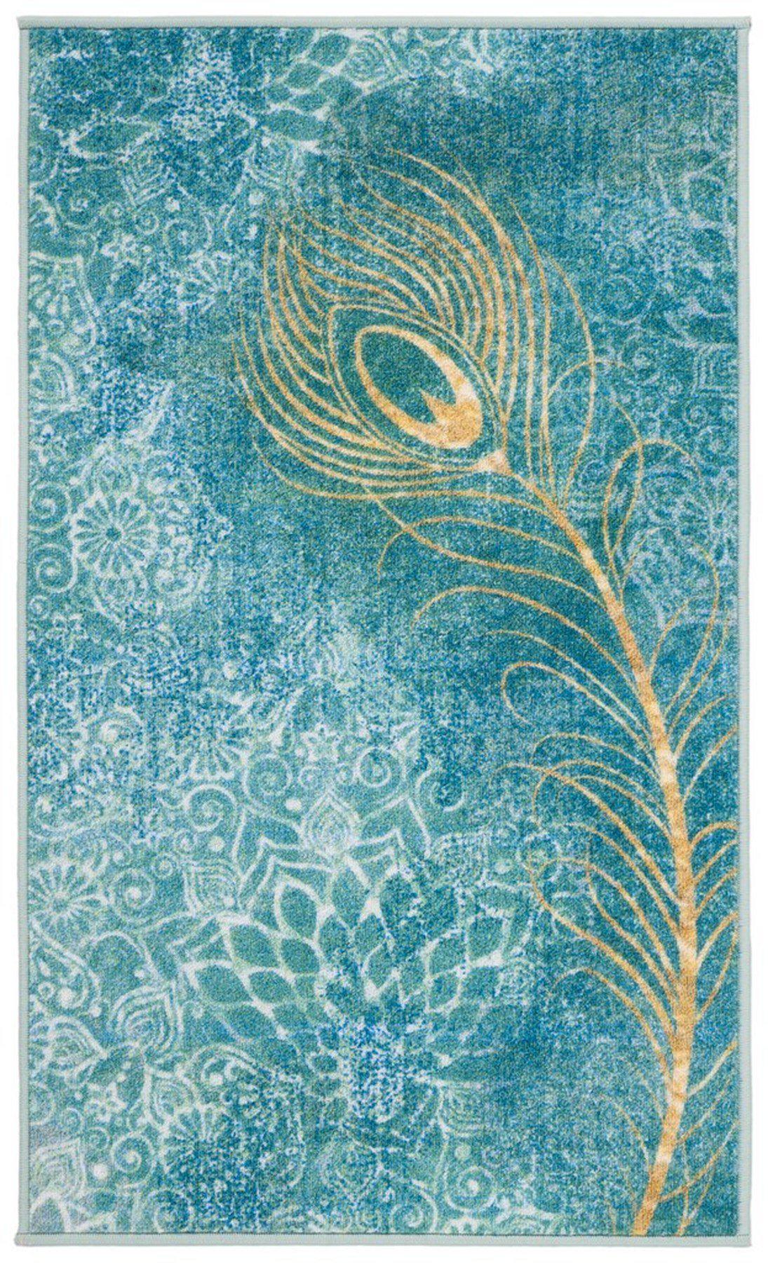 Safavieh Collection Inspired by Disney’s Live Action Film Aladdin - Dream Rug, Turquoise / Gold-Area Rug-Safavieh-2' 3" X 3' 9"-The Rug Truck
