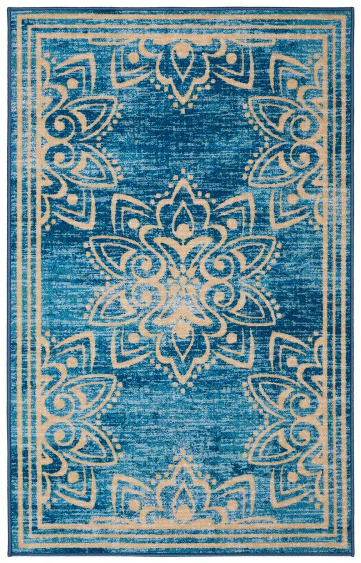 Safavieh Collection Inspired by Disney’s Live Action Film Aladdin - Wonder Rug, Turquoise / Gold-Area Rug-Safavieh-3&#39; 3&quot; X 5&#39; 3&quot;-The Rug Truck