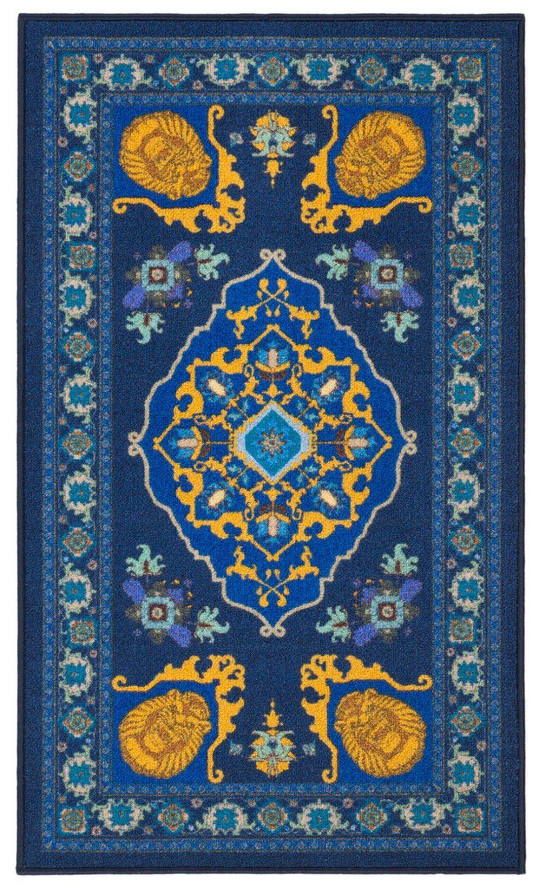 Safavieh Collection Inspired by Disney’s Live Action Film Aladdin - Magic Carpet Rug, Purple / Gold-Area Rug-Safavieh-2' 3" X 3' 9"-The Rug Truck