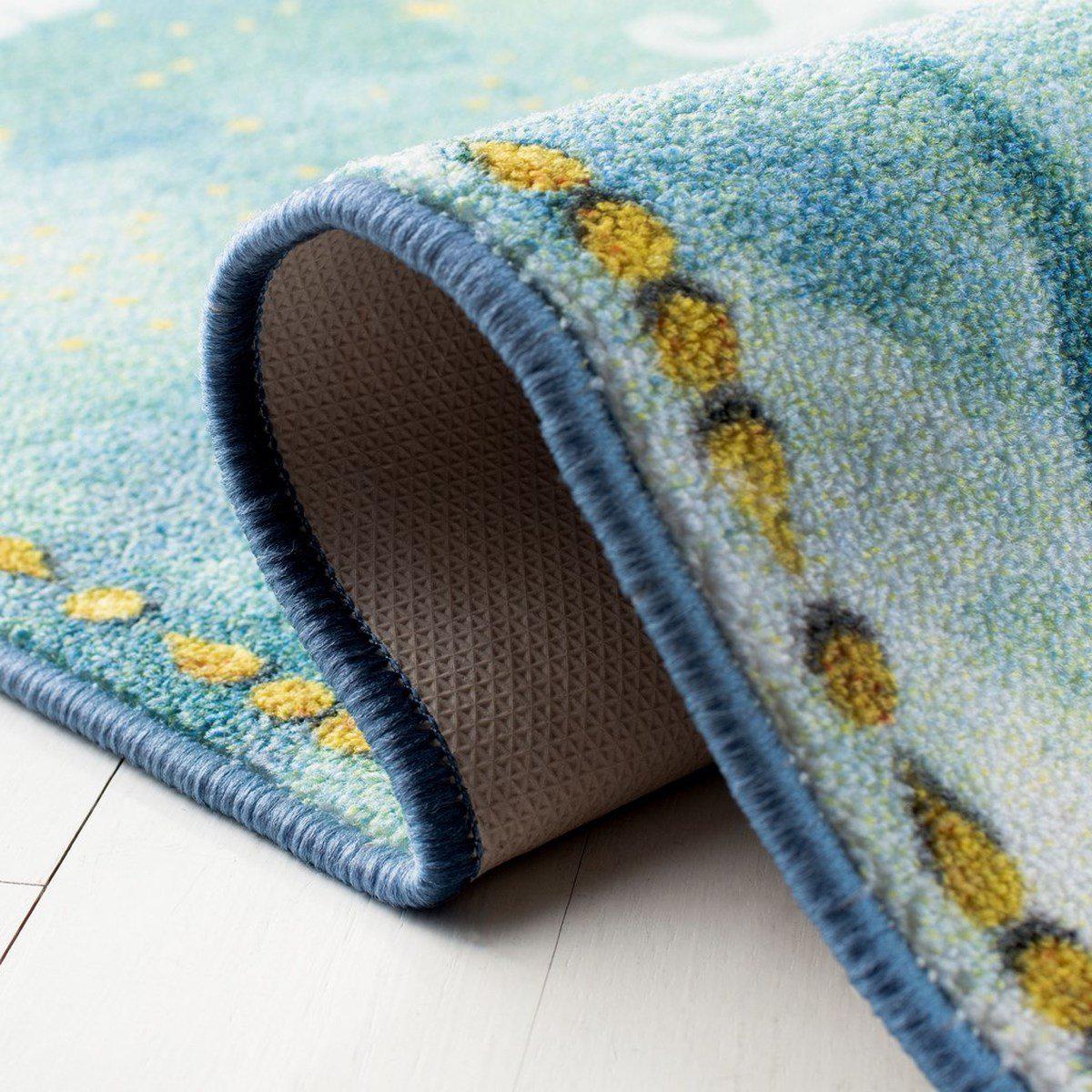 Safavieh Collection Inspired by Disney’s Live Action Film Aladdin - Free To Dream Rug, Turquoise / Pink-Area Rug-Safavieh-The Rug Truck