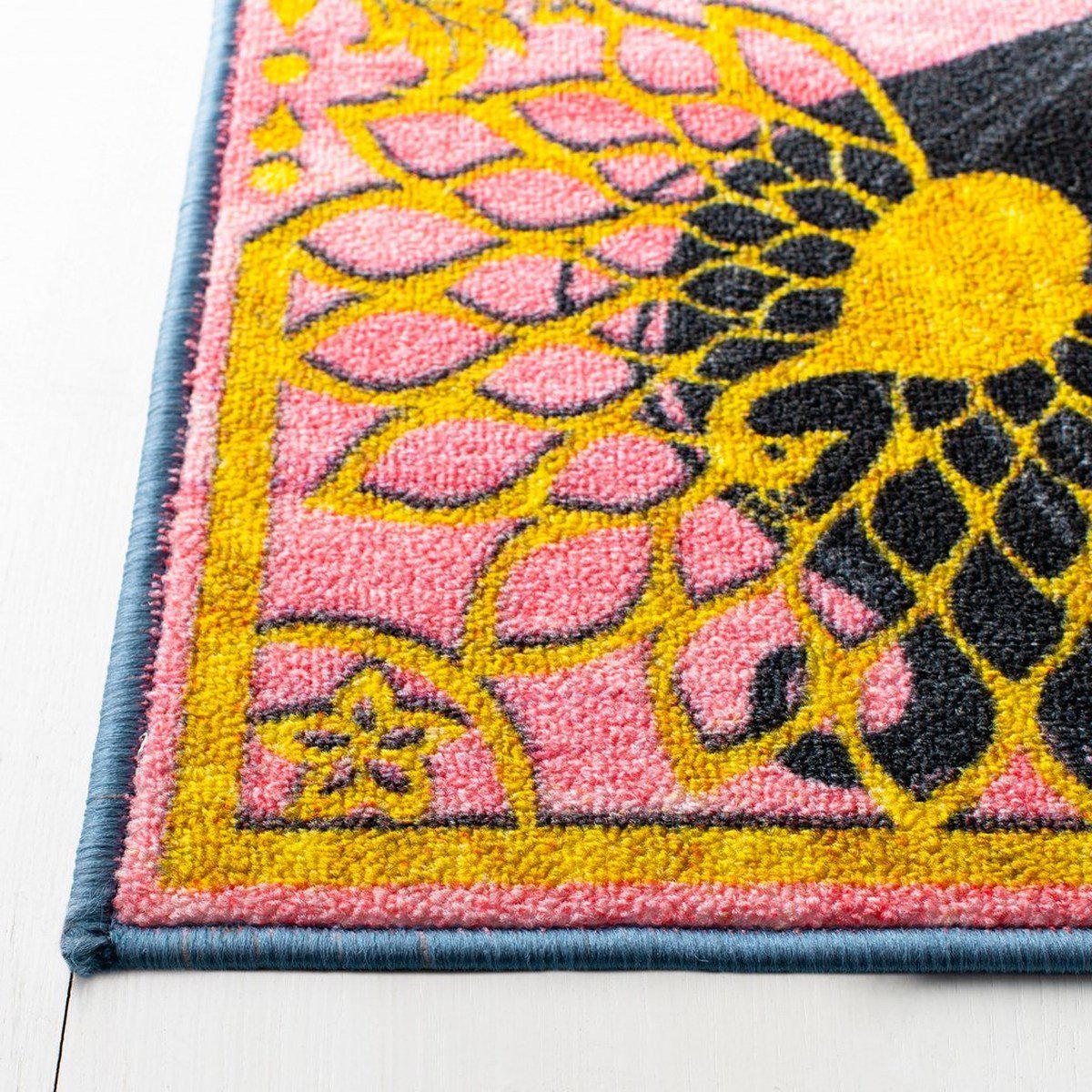 Safavieh Collection Inspired by Disney’s Live Action Film Aladdin - Free To Dream Rug, Turquoise / Pink-Area Rug-Safavieh-The Rug Truck