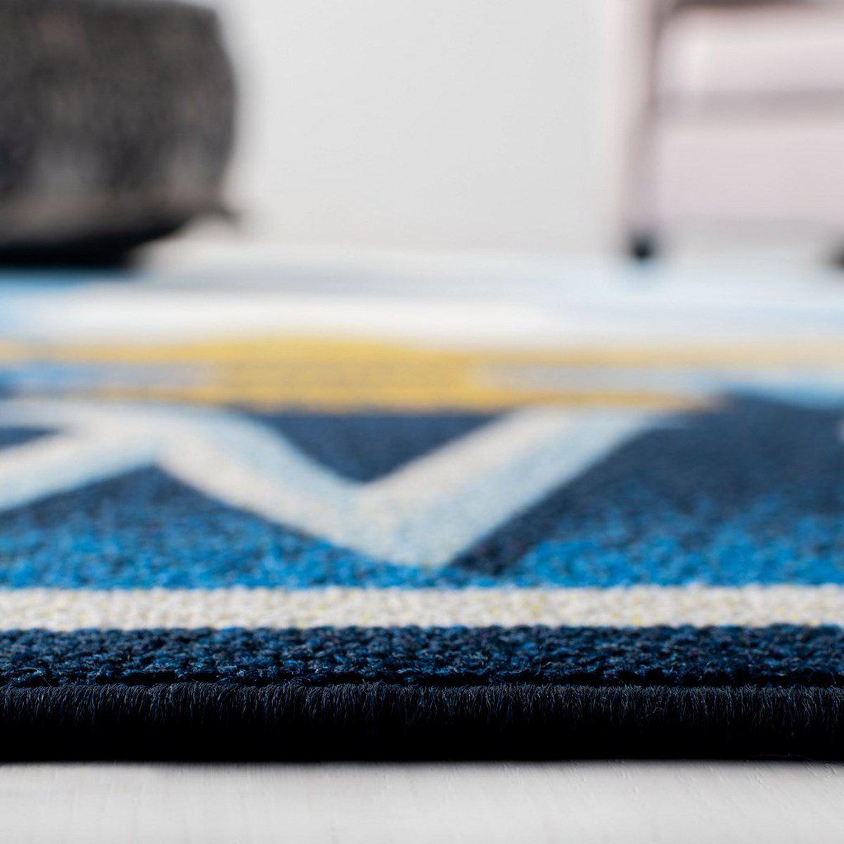 Safavieh Collection Inspired by Disney’s Live Action Film Aladdin - Genie Of The Lamp Rug, Blue / Ivory-Area Rug-Safavieh-The Rug Truck