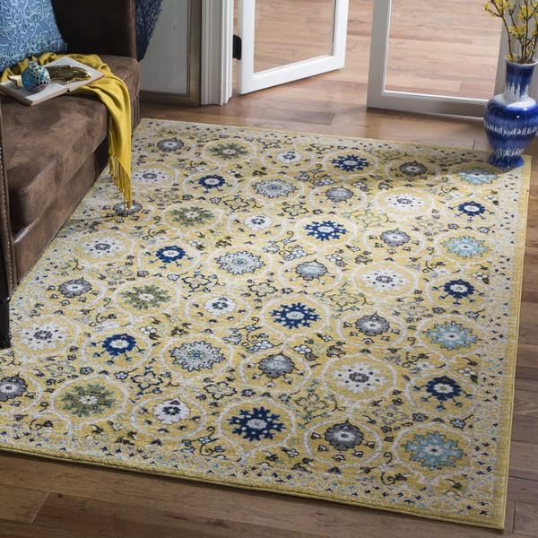 Safavieh Evoke 210 Gold / Ivory-Area Rug-Safavieh-The Rug Truck