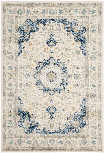 Safavieh Evoke 220 Ivory / Blue-Area Rug-Safavieh-The Rug Truck