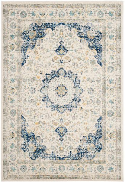 Safavieh Evoke EVK210C-3 3' x 5' Ivory/Blue Area Rug