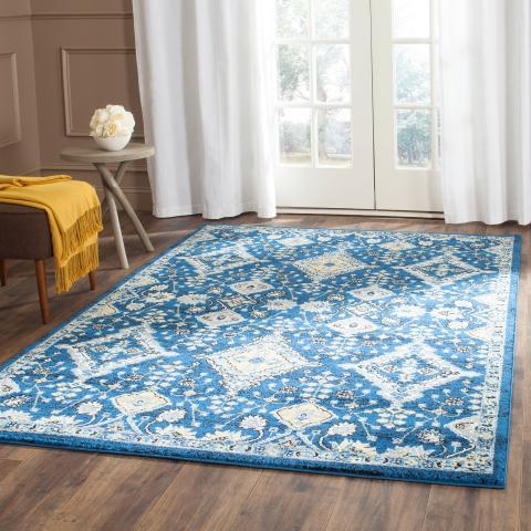 Safavieh Evoke 224 Royal / Ivory-Area Rug-Safavieh-The Rug Truck