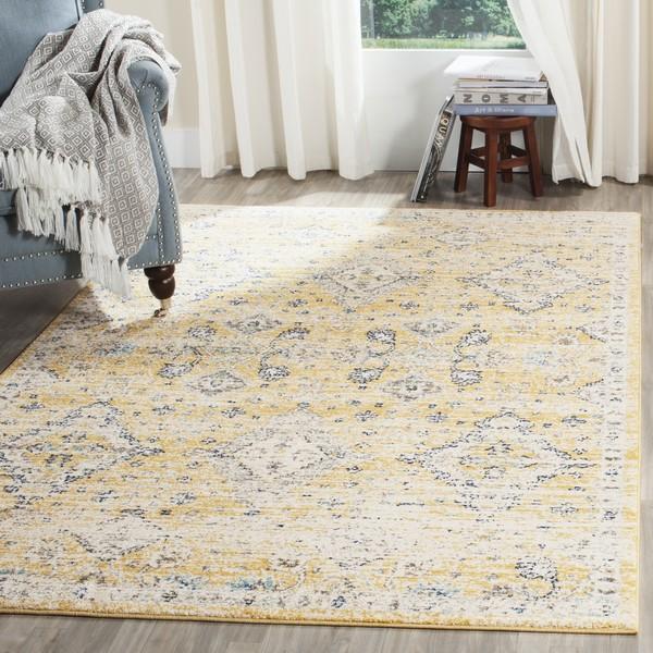 Safavieh Evoke 224 Gold / Ivory-Area Rug-Safavieh-The Rug Truck