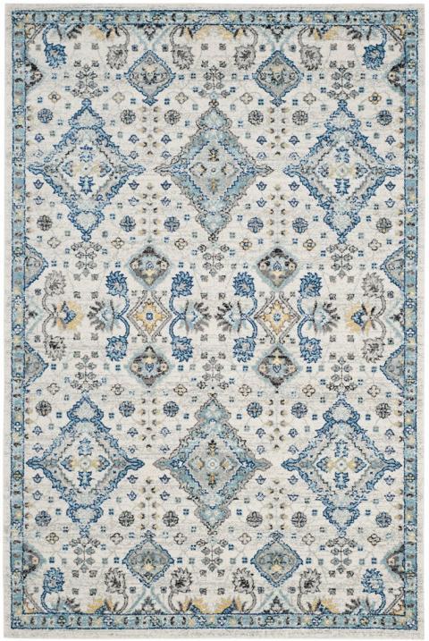Safavieh Evoke 224 Ivory / Light Blue-Area Rug-Safavieh-The Rug Truck