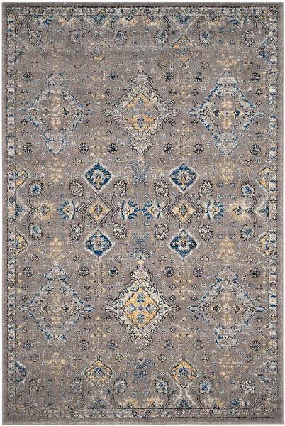Safavieh Evoke 224 Dark Grey / Yellow-Area Rug-Safavieh-The Rug Truck