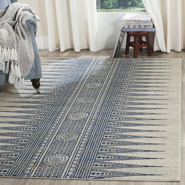 Safavieh Evoke 226 Ivory / Blue-Area Rug-Safavieh-The Rug Truck