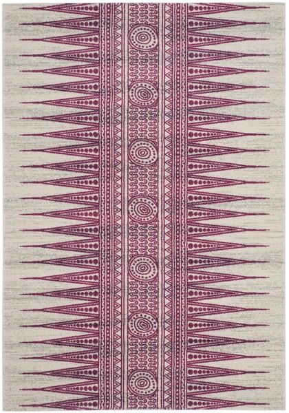 Safavieh Evoke 226 Ivory / Fuchsia-Area Rug-Safavieh-The Rug Truck