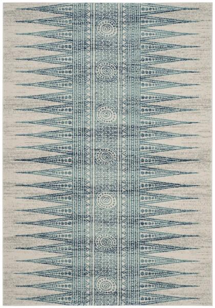 Safavieh Evoke 226 Ivory / Turquoise-Area Rug-Safavieh-The Rug Truck