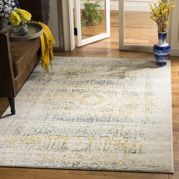 Safavieh Evoke 232 Ivory / Blue-Area Rug-Safavieh-The Rug Truck
