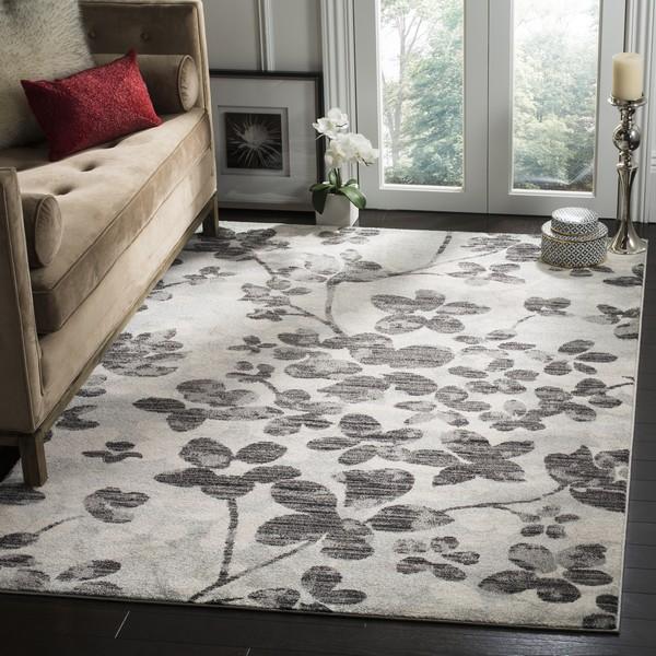 Safavieh Evoke 236 Grey / Black-Area Rug-Safavieh-The Rug Truck