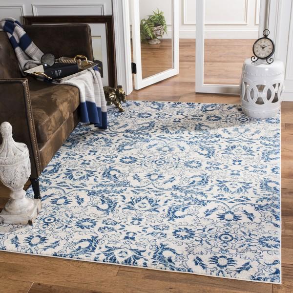 Safavieh Evoke EVK210C-3 3' x 5' Ivory/Blue Area Rug