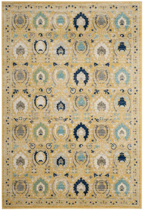 Safavieh Evoke 251 Gold / Ivory-Area Rug-Safavieh-The Rug Truck